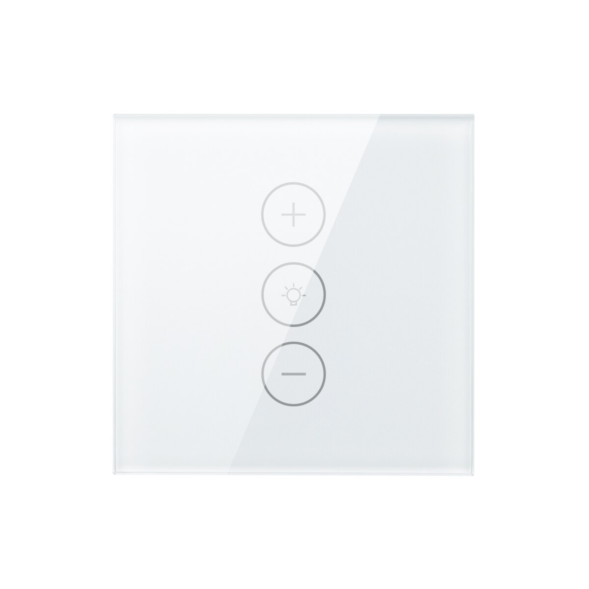 Tuya Smart Life LED Touch Panel Switch 110V/220V WIFI Dimmable Wall light Switch Voice Control Work with Alexa Google Home: White EU Standard