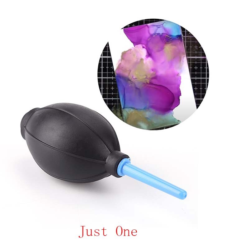2Pcs/Set Disperse Alcohol Ink Air Blower Convenient Cleaning Hand Tool For Adjusting The Amount Of Pressure For Card Making: 2