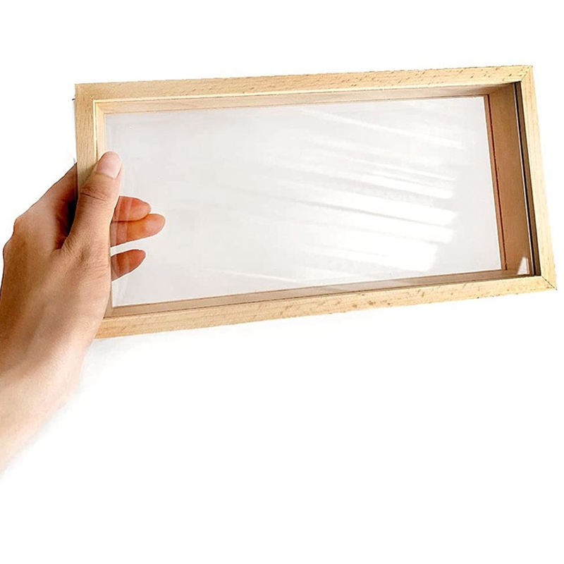 Shadow Photo Frame Wooden Double-Sided High-Definition Acrylic Storage Box DIY Display Box