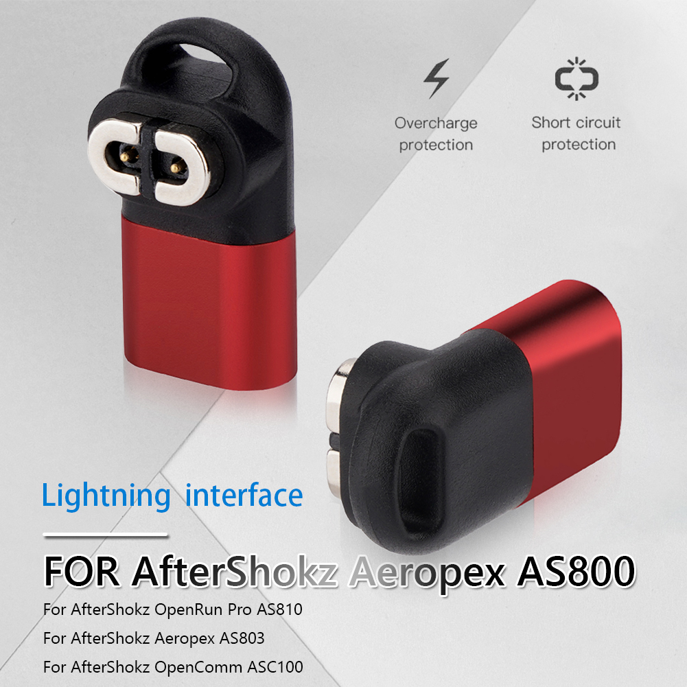Adaptador de cargador de reloj Micro tipo C con curva de 90 grados para AfterShokz Aeropex AS800/AS803, convertidor de carga de reloj