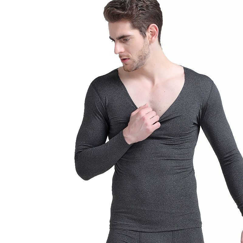 Mænd termoundertøj sæt lange johns mænd efterår vinter toppe+bukser 2- delt sæt hold varmen tyk plus størrelse 4xl termica homem