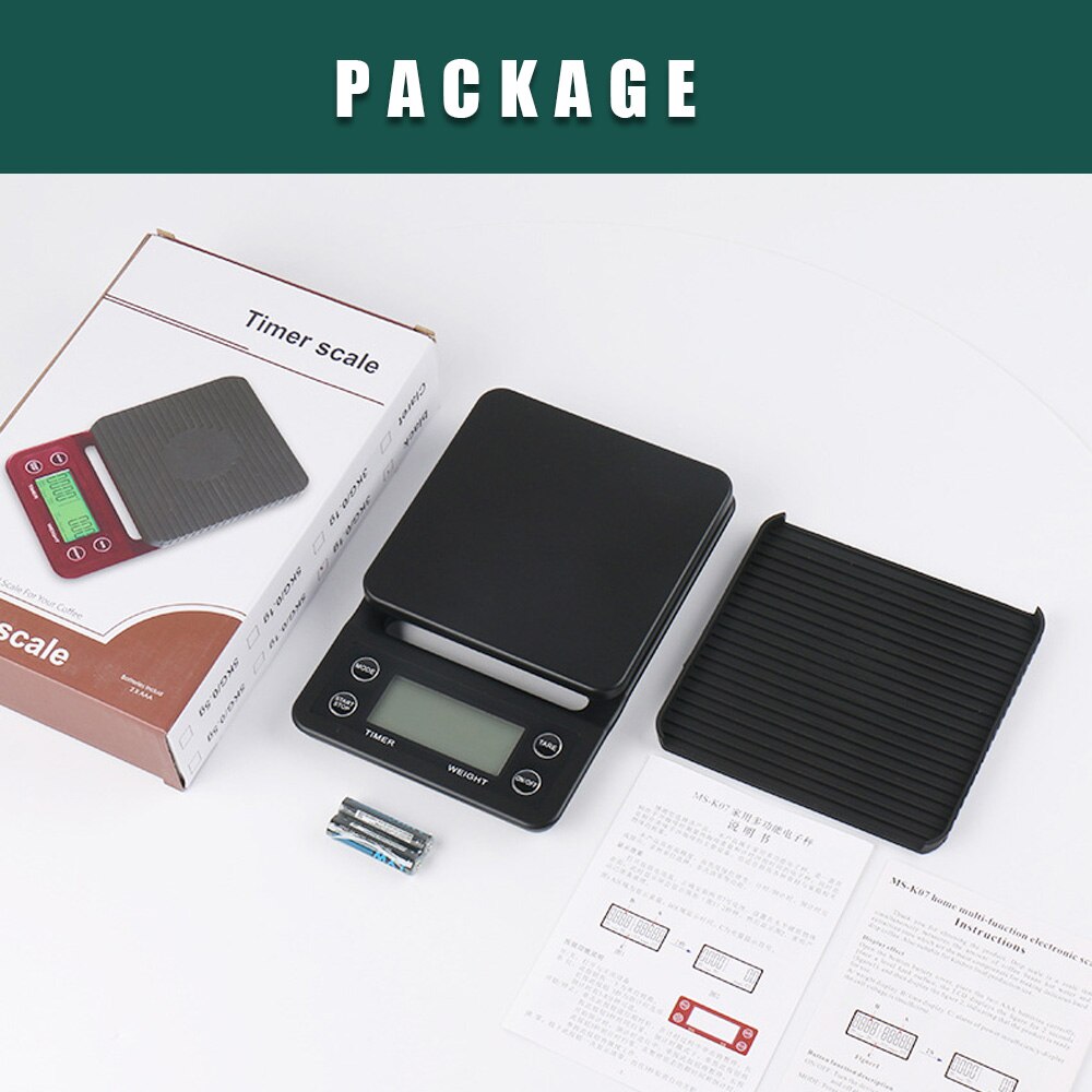 3/5 KG Digital LCD Electronic Digital Kitchen Scale Home Garden Food Balance Weighing Kitchen Accessories Coffee Weighing Scale