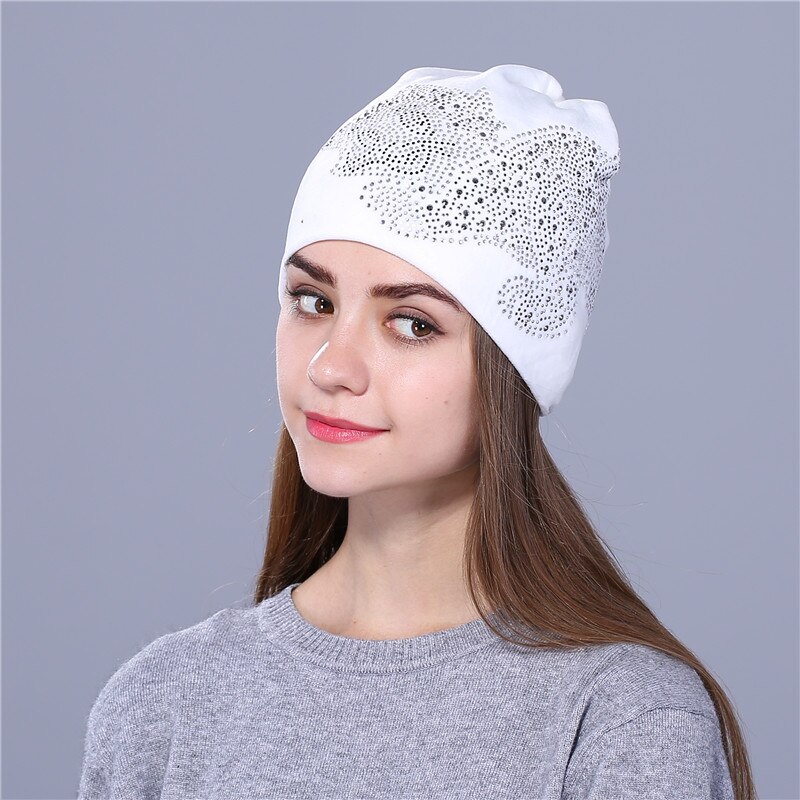 Xkolme söpö reinin kivi kitty flanellette syksy talvihattu naisille tytöille pipot skullies gorras: Valkoinen