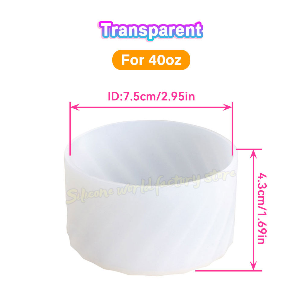SW 40oz/30oz Silicone Cup Bottom Cover for Stanley Adventure Quencher Tumbler for IceFlow Flip Straw Water Bottle Sleeve 7.5/7CM: Coffee