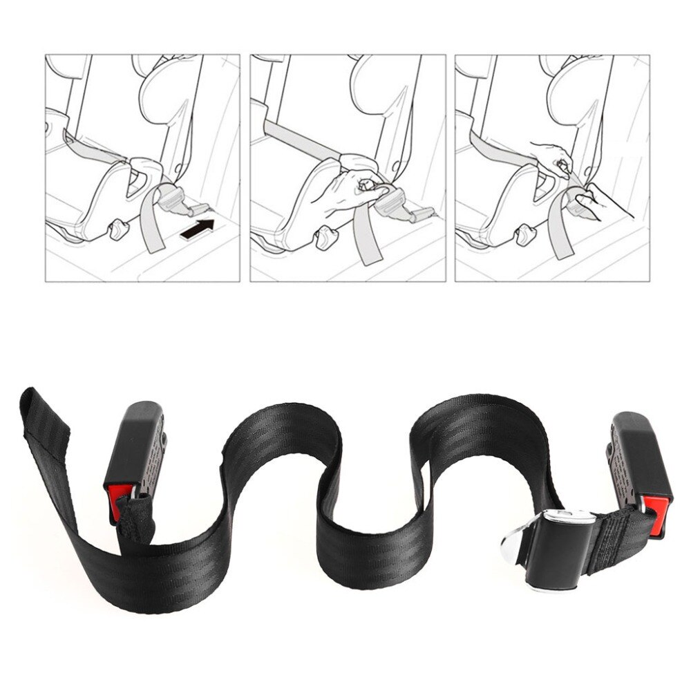 Entrega gratuita nova popular carro assento de segurança para crianças isofix/trava interface macia conexão cinto fixação banda alta qualidade