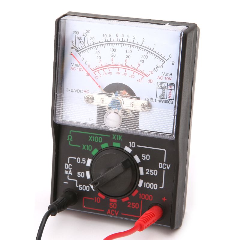 Dc/Ac 1000V Voltmeter 250mA Ampèremeter 1K Weerstand Meter Analoge Multimeter Tool Au11 21