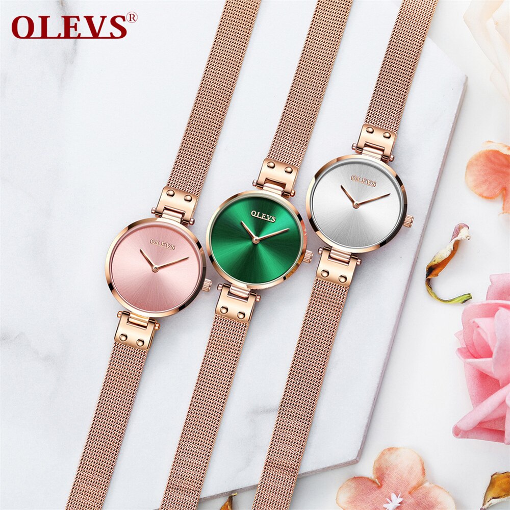 Dameur luksusmærke damearmbåndsure top ure trending produkter kvinder quartz armbåndsure
