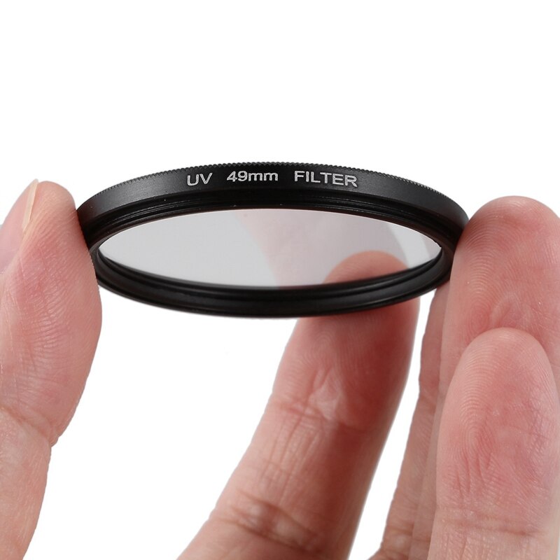 Camera 49mm Multi Coated Protector Ultra-Violet UV Lens Filter & EM5II Quick Release L Plate/Bracket Holder Hand Grip