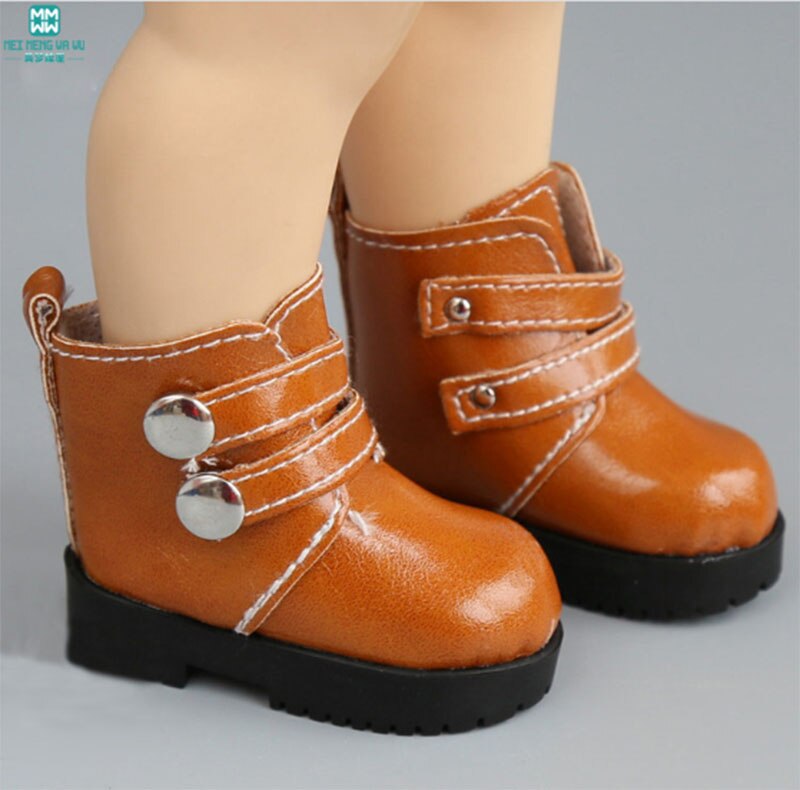 Ropa de muñeca se adapta a 40cm muñeca chaqueta vaquera falda blanca: brown