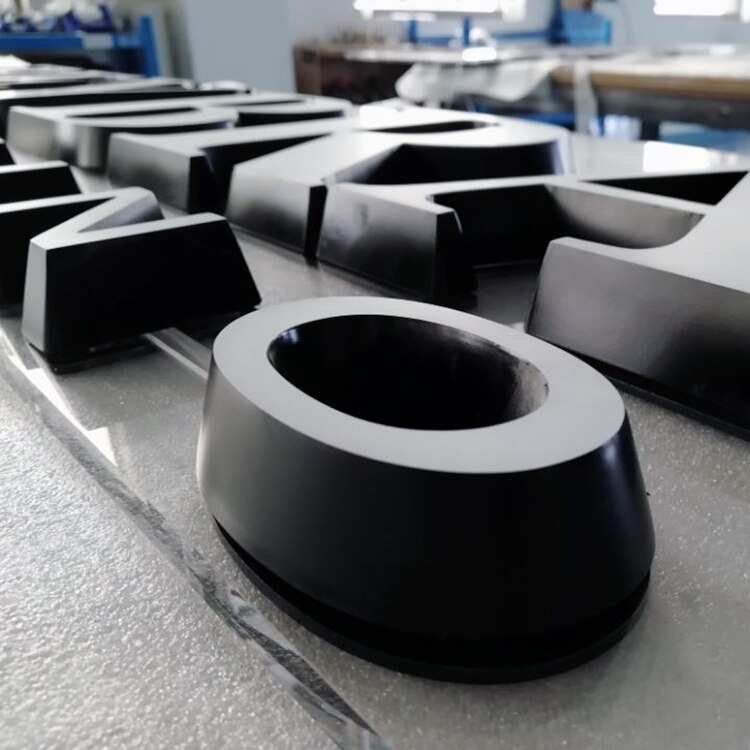 front lit logo signs outdoor decorative acrylic light letter store front sign with bevel edge