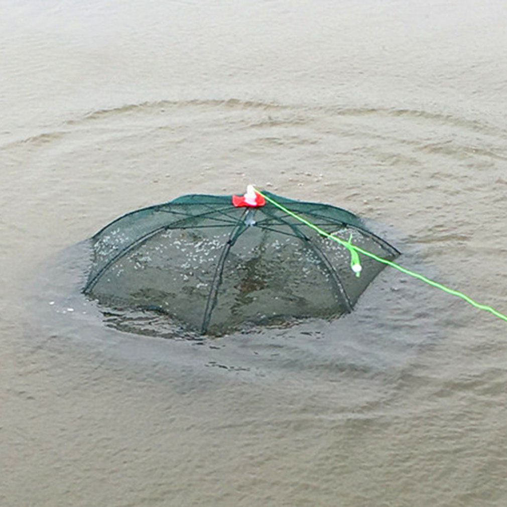 Umbrella Net Fishing Net Fish Umbrella Cage Automatic Folding Fish Net Hand Throw Net Fishing Cage Cover Cage Shrimp Cage
