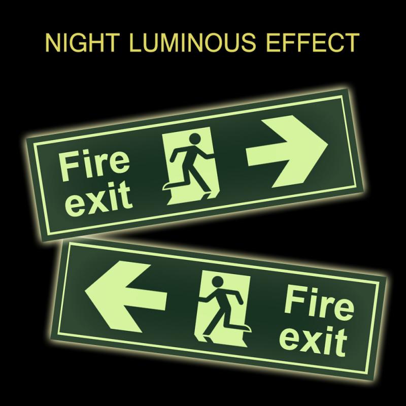 Warning Signs, Exit Signs, Luminous Exit Signs, Emergency Exit Signs At Intersections And Corridors
