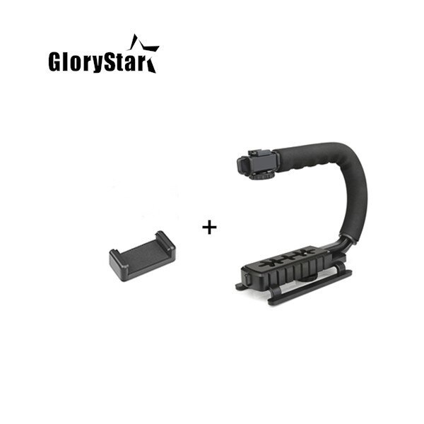 U C Shaped Holder Grip Video Handheld Stabilizer for DSLR Nikon Canon Sony Camera and Light Portable SLR Steadicam for Gopro U: type2