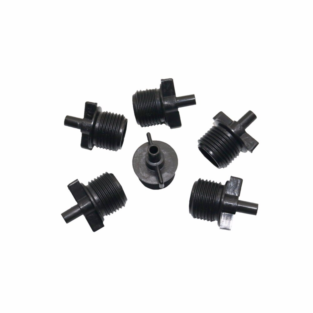 400 piezas 1/2 "macho roscado a 6mm conector adaptador atomizador boquilla conexión jardín aspersor accesorios herramientas de jardinería