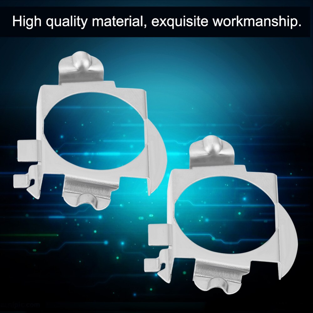 1 par H7 Titulares Adaptadores Lâmpadas LED Base Retentor Clips Kit para Mercedes-Benz-Classe B/C -classe/Classe ML/Ford Prata