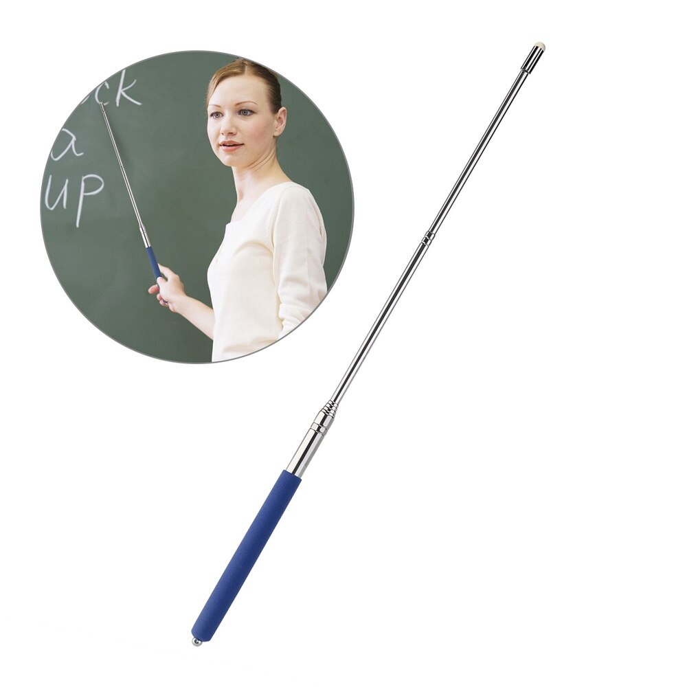 TINKSKY Hand Pointer Extendable Telescopic Retractable Pointer Handheld Presenter Classroom Whiteboard Pointer (Black): Blue