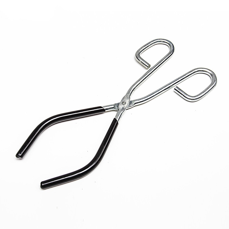 Pinza de vaso de hierro galvanizado, alicates de laboratorio químico, equipo de experimentos, instrumento de enseñanza escolar