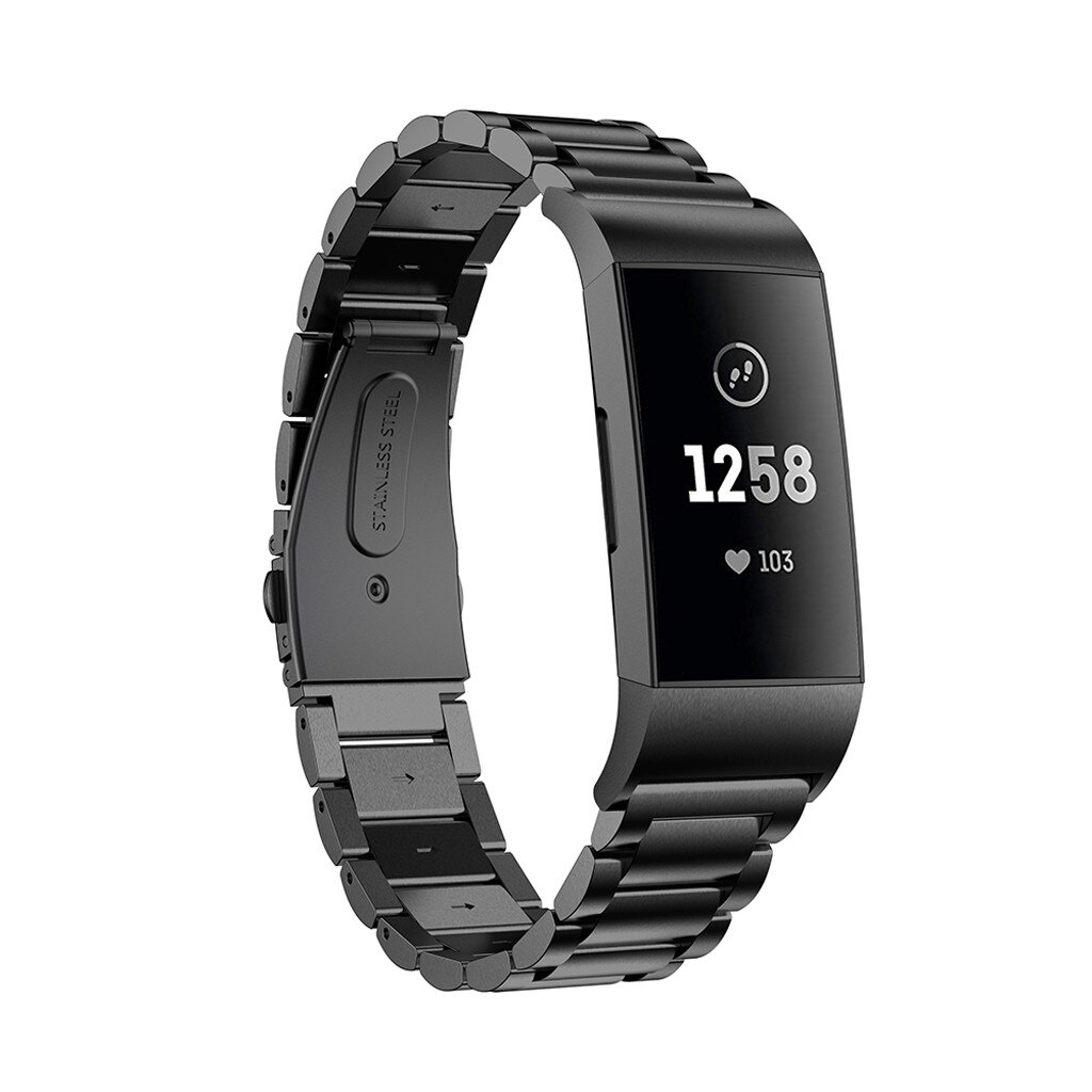 Roestvrij Stalen Band Voor Fitbit Lading 4 Vervanging Armband Smart Horloge Band Band Voor Fitbit Lading 4 Horloge Accessoires #35