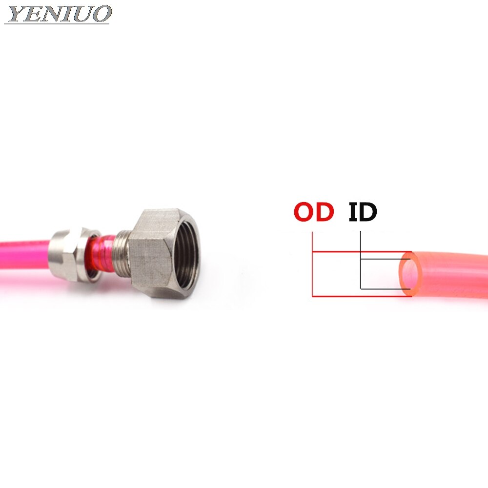 Pneumatische Snelle twist Fittings 4 ~ 12mm OD Tube 1/8 "1/4" 3/8 "1/2" BSP binnendraad Luchtslang Quick Gezamenlijke Koppeling Connector