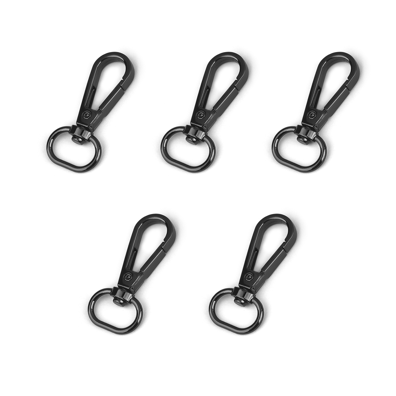 5PCS Alloy Metal Snap Hooks Clasps Strap Buckles Lobste Clip Hook For Keychain Bag Key Rings Making Bag Chain Part Craft Sewing: 6# / DULL