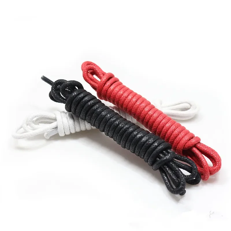 2 pares de cordones redondos finos encerados, cordones de zapatos de cuero, cordones de zapatos Unisex para botas y zapatos, 100cm/120cm/140cm/160cm
