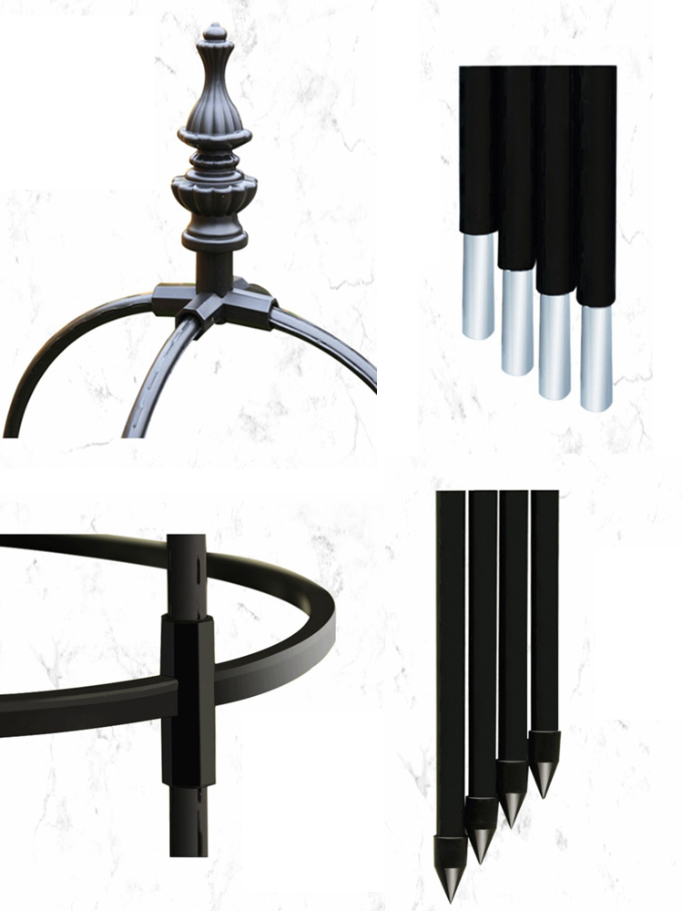 Metal Plant Climbing Frame, Outdoor Flower Stand, Trellis DIY, Tomato Vegetable Vines Plants Potted Support, Home Garden Decor