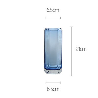Hexagon Transparent Glass Vase Home Decoration Flower Arrangement Office Display Furnishing 3D Solid Hydroponics Crafts: 5