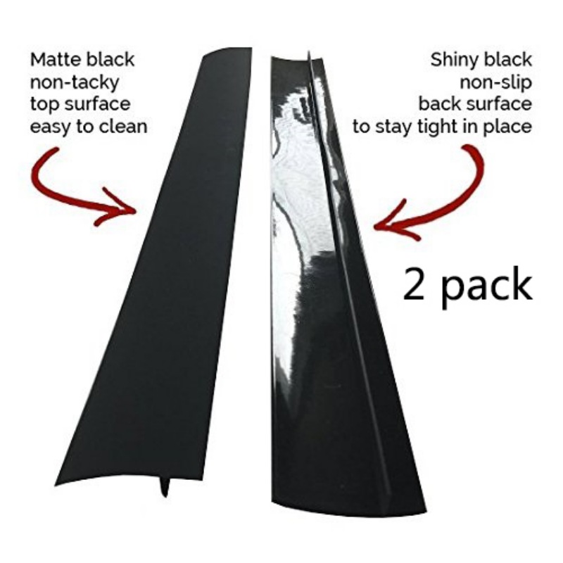Kitchen Silicone Stove Counter Gap Cover Heat Resistant Wide Long Gap Filler Seals Spills Between Counter Silicone Gap Covers