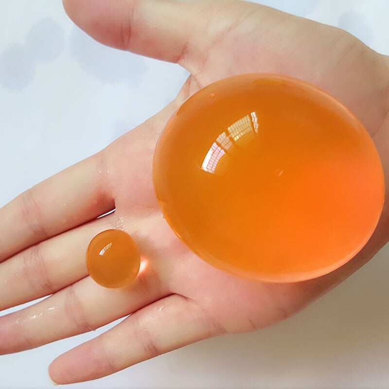 90g blandede store vandperler perleformede store bløde våde krystal jord mudder hydrogel gel børn legetøj bryllup boligindretning