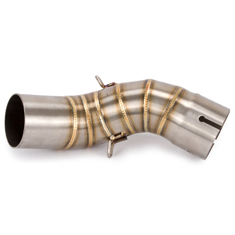 Motorcycle Motorbike Middle Exhaust Middle Mid Link Pipe Connector for Kawasaki Z900 Without Exhaust Muffler: Default Title