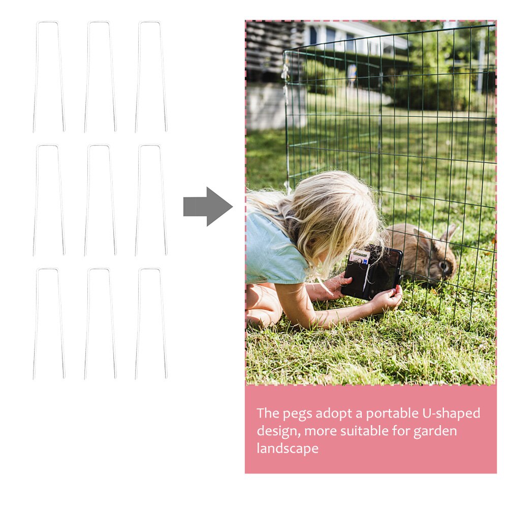 30pcs Landscape Staples Ground Staples Landscaping Staples for Anchoring Fabric