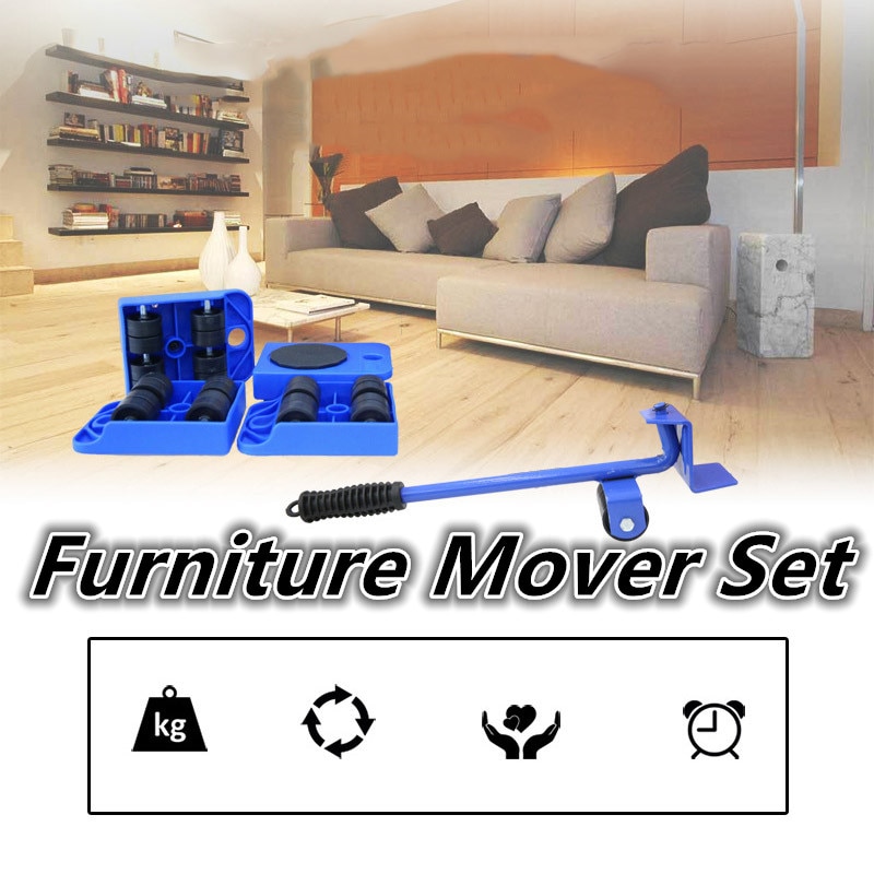 Møbler moverfurniture løfter tunge møbler rulle bevæge værktøj sæt hjul bar mover skyderen transport kit trol