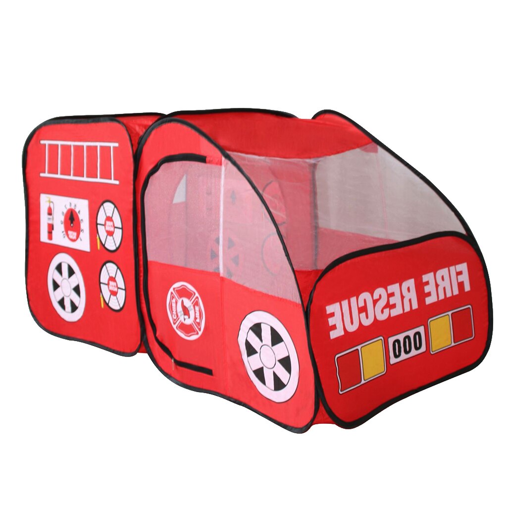 Draagbare Reizen-Up Play Tent Unisex Brandweerwagen Bal Pit Hut Outdoor Speelgoed