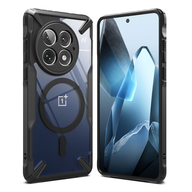 Ringke Fusion X pour Oneplus 13 coque double couche PC dos transparent et cadre en TPU souple housse de Protection hybride robuste contre les chutes