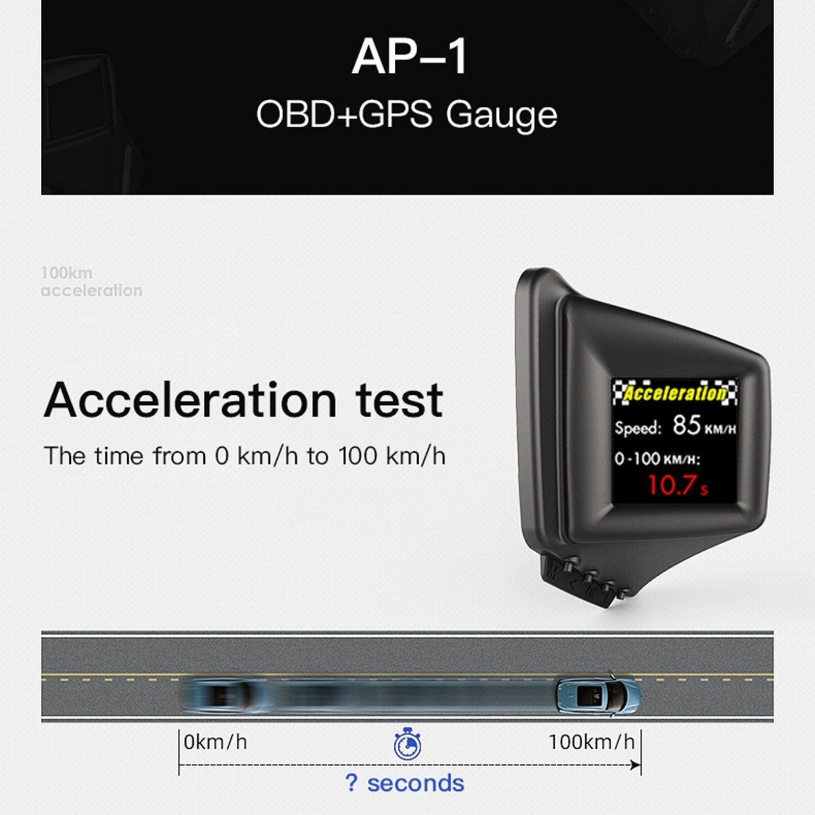 Auto Head Up Display Dual Modus Fahrzeuge Tacho Digitale GPS Smart mit 270 Grad Flip Screen A-Säule Trim oder Setzen Dashboard