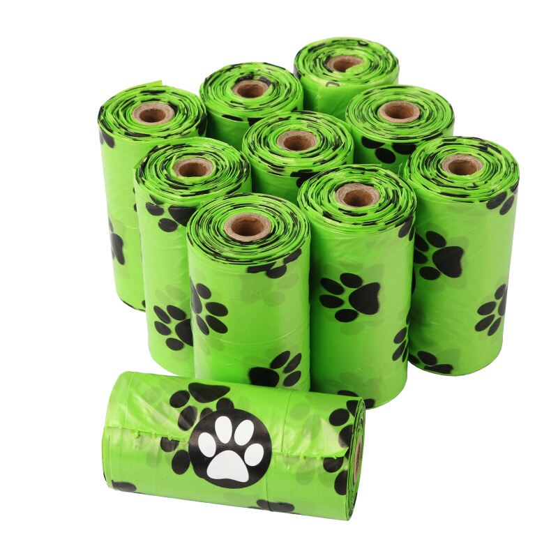 Dog Poop Bag Biodegradable Leak Proof Green Dog Waste Bags &amp; Dispenser Eco Friendly Pet Puppy Outdoor Garbage Pooper Clean Bag: 10 Rolls