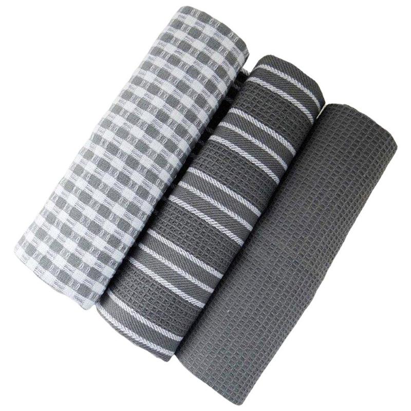3 Stks/set Klassieke Keuken Handdoek Keuken Natuurlijke 100% Doek Huishoudelijke Handdoeken Katoen Machine Absorberende Huishoudelijke Handdoek Mythe Doek