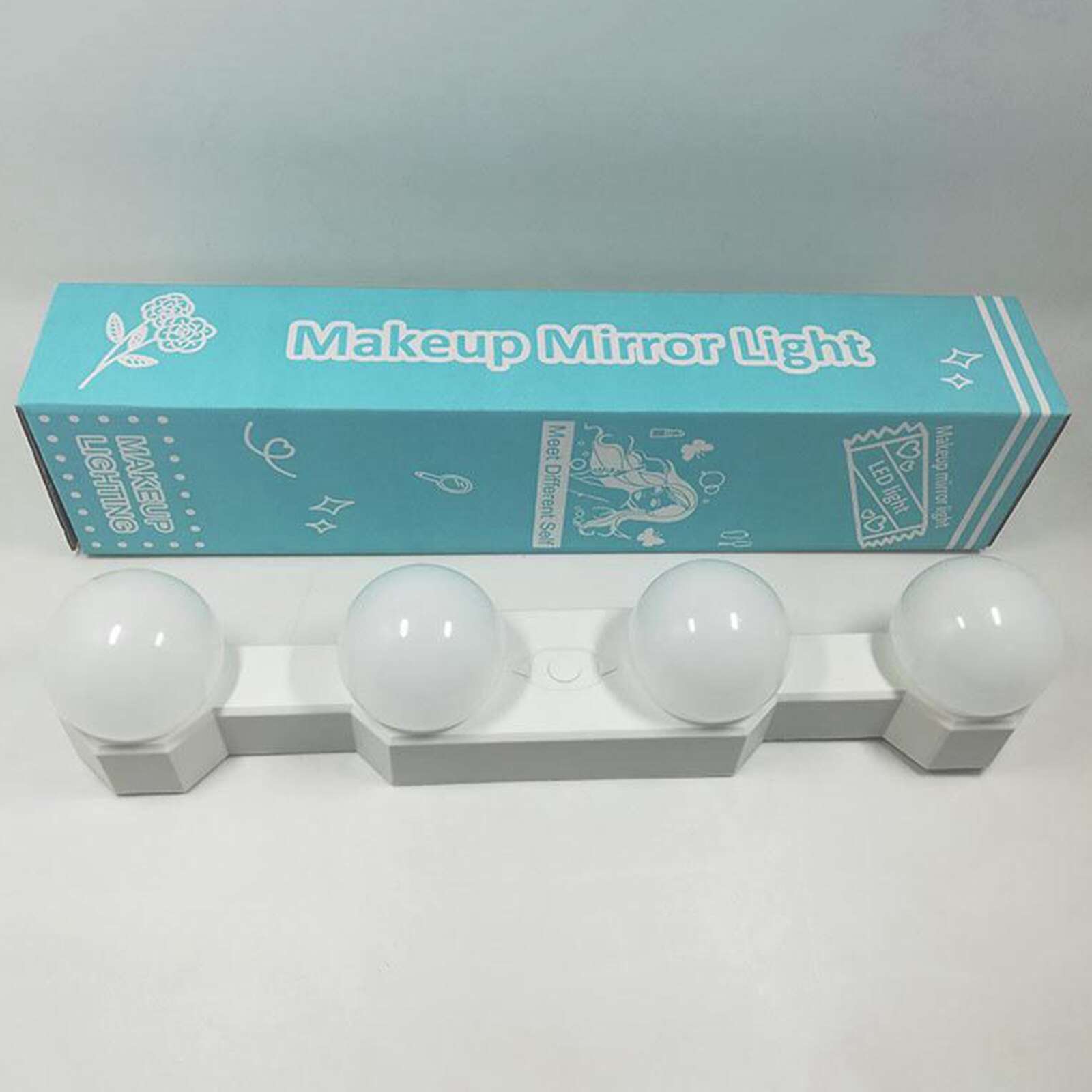 4pcs LED Makeup Mirror Light Bulb Kit Dimmable