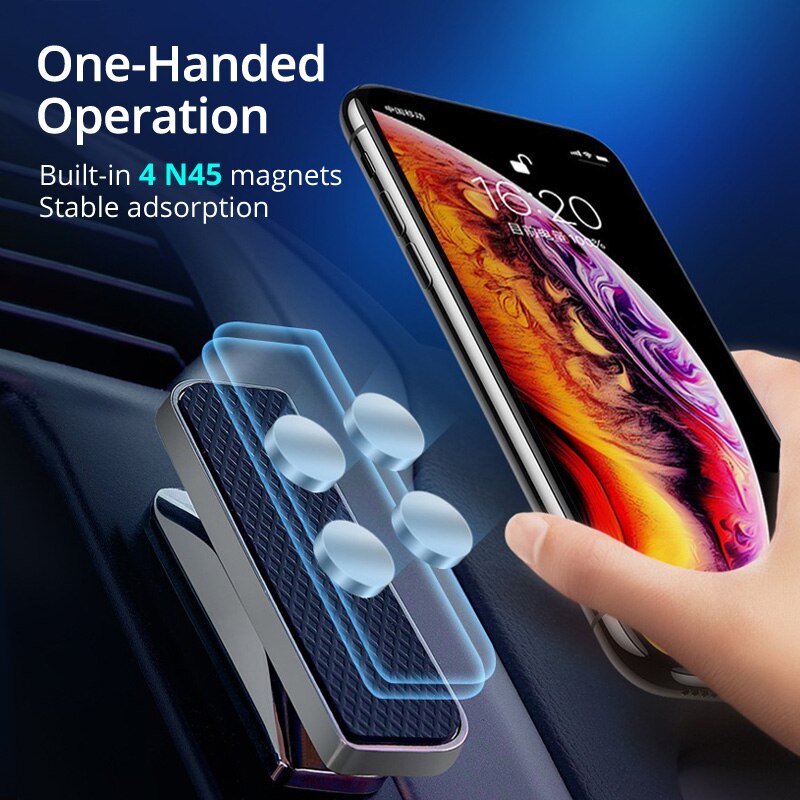 Universele Mobiele Telefoon Houder Magnetische Autohouder 360 Dashboard Mobiele Telefoon Stand Gps Armband Voor Iphone Samsung Magneet Houder