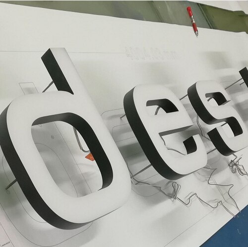3D LED Advertising Outdoor Face Lit Lighting Signage Iluminated Acrylic Letter for Christmas