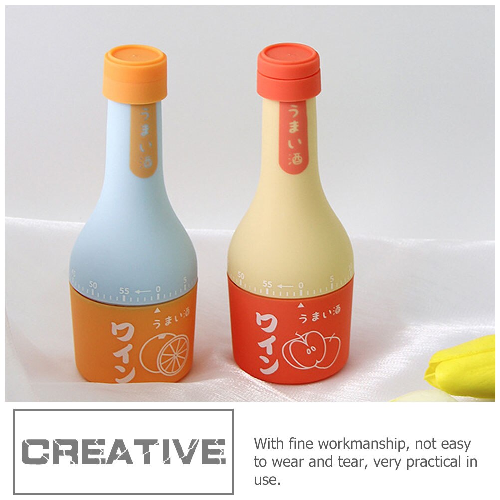 Bottle-shape Mechanical Timer Plastic Timer Bottle Cooking Baking Timing Device