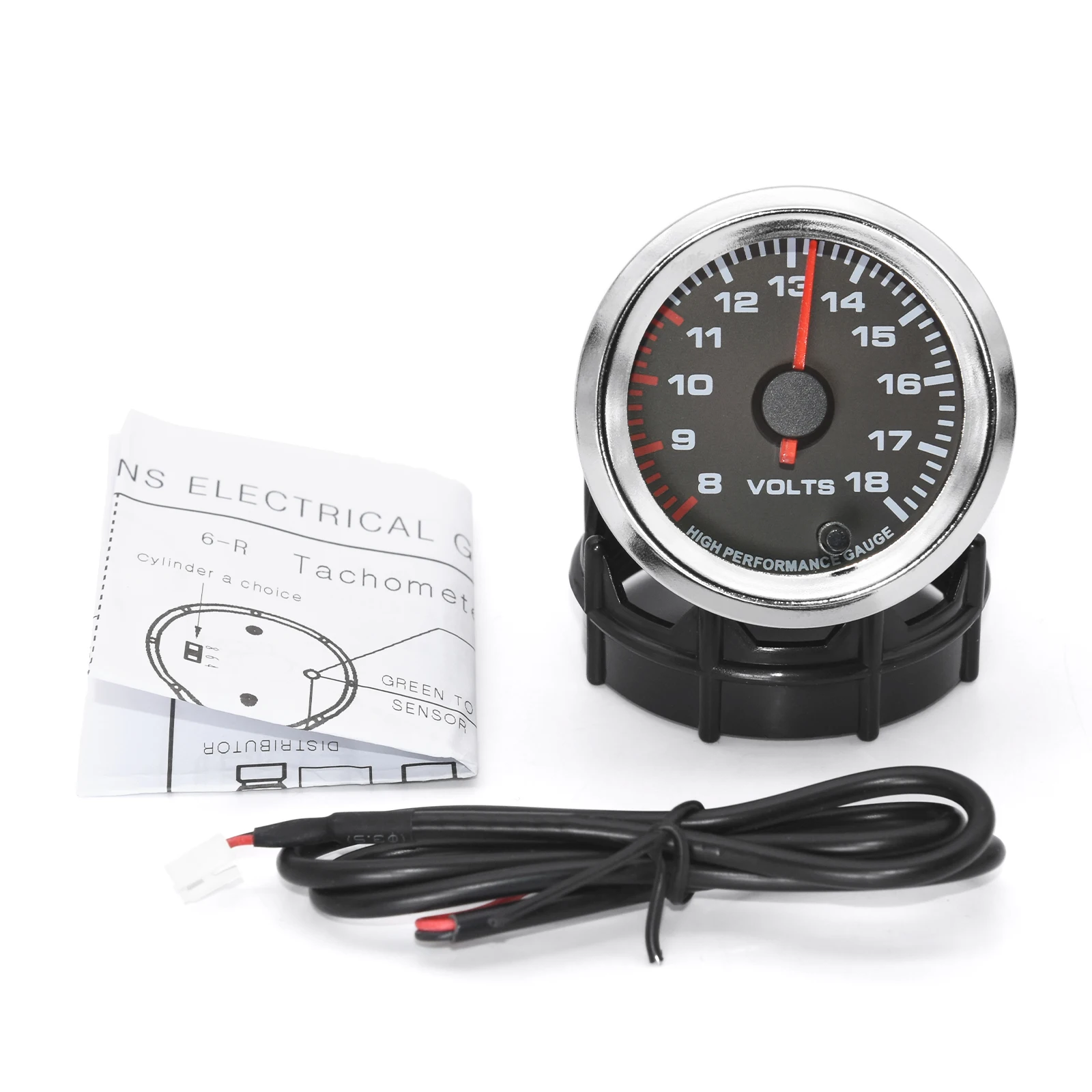 52mm Auto Tacho Meter PRM Öl Press Gauge Luft Kraftstoff Verhältnis Boost Spannung EGT Gauge Wasser Temp Öl Temp meter 7 Farbe Hintergrundbeleuchtung: Brown