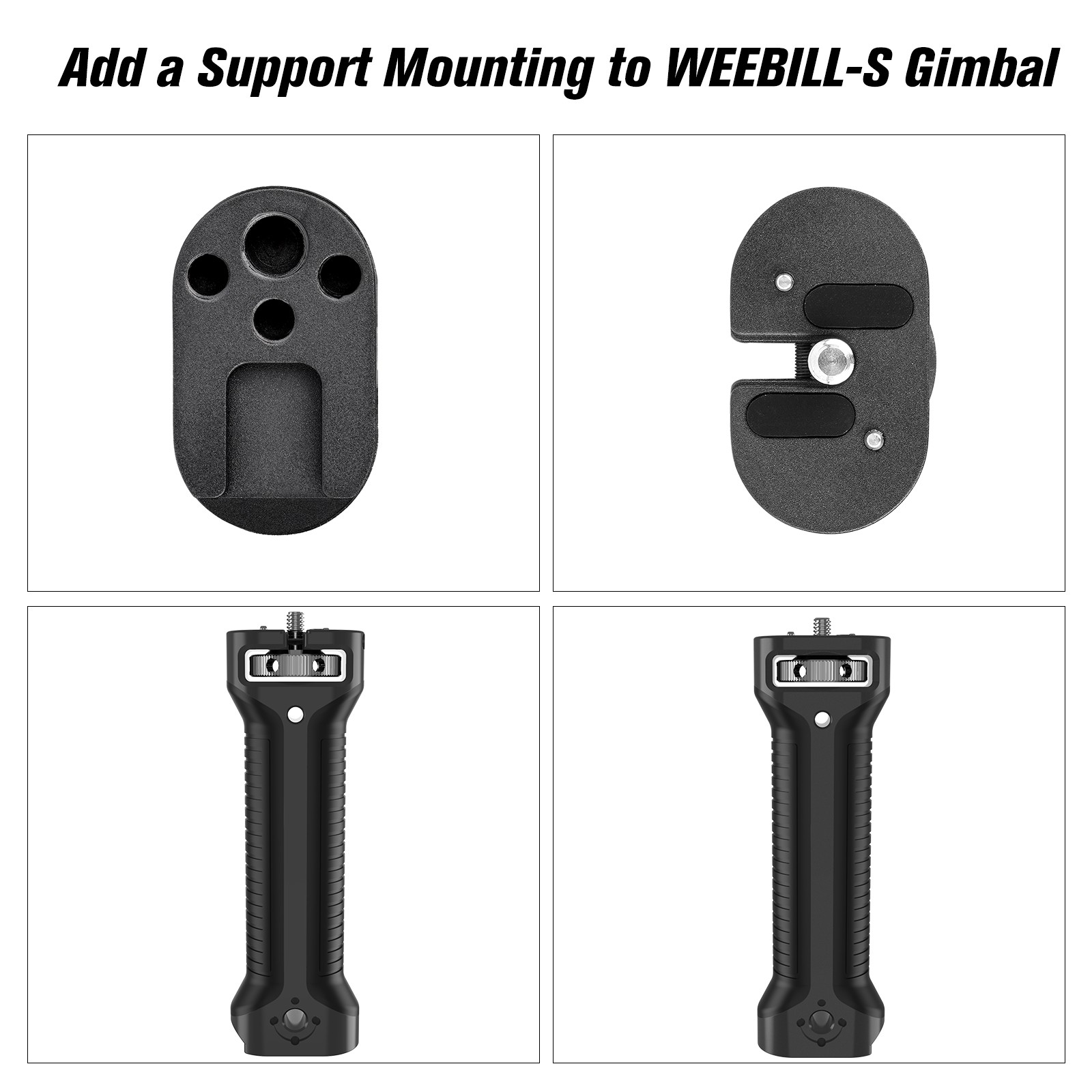 Neue Griff Verlängerung Hand Griff für Zhiyun Weebill S Weebill 2 Gimbal Stabilisator Handheld Zubehör mit 1/4 "Schraube See