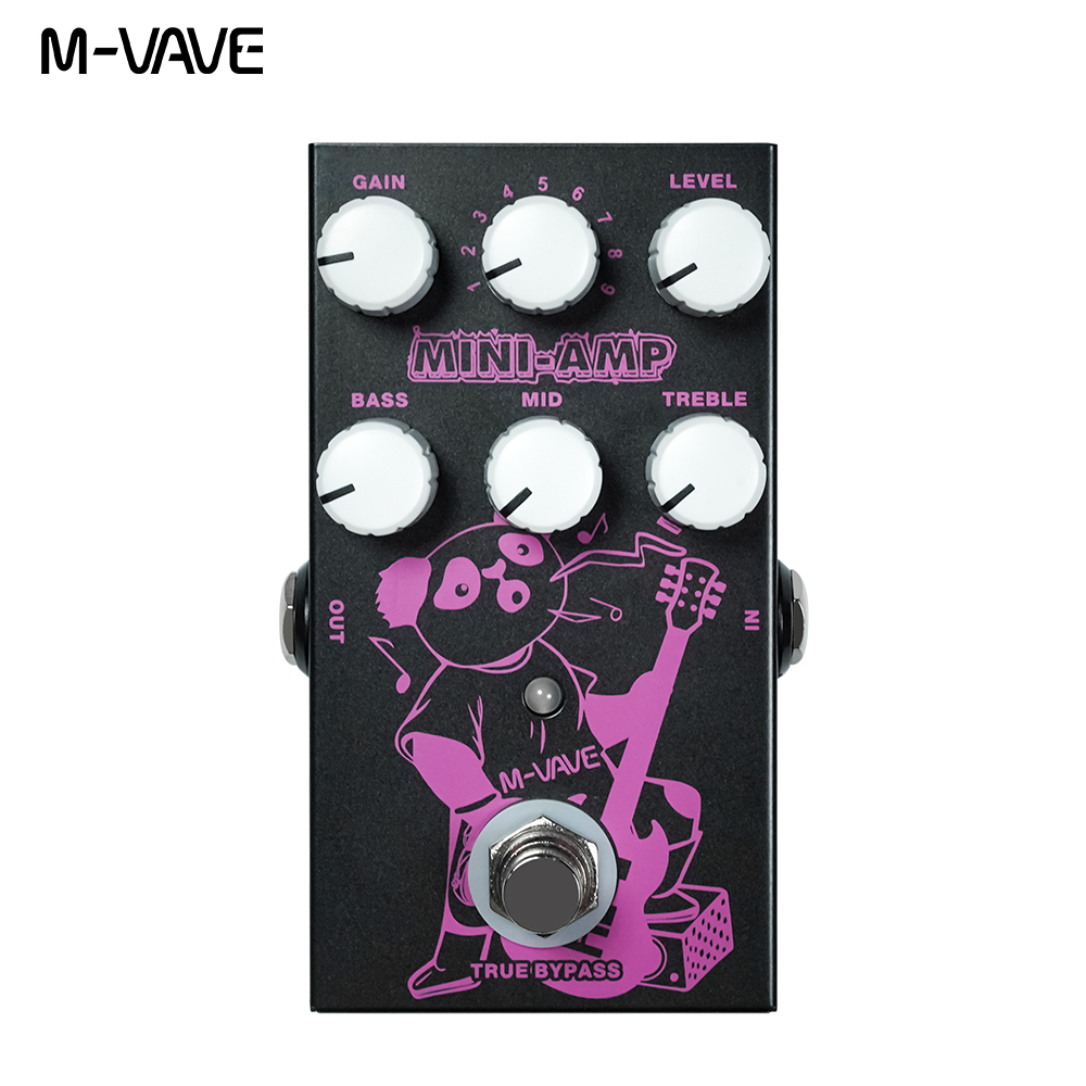 M VAVE Pedal de guitarra Efectr IR BOX (simulador de gabinete + cargador IR) Alta restaurada Varias cajas de altavoces clásicas Aplicación de soporte de sonido: Borgoña