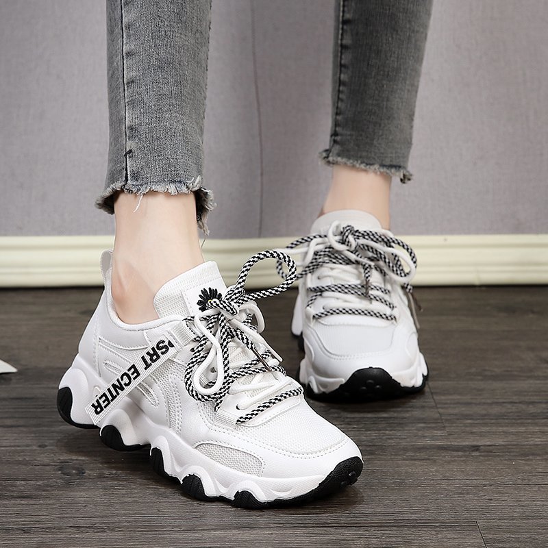 Sommer high-end kvinder sko blød bund luft mesh sko gummi sko kvinder åndbare sneakers dame sko