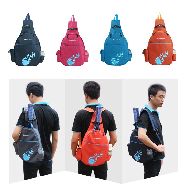 Mochila de bádminton para raqueta, bolsa de nailon impermeable para deportes al aire libre, accesorios para acampar, ciclismo, escalada, 2 uds.
