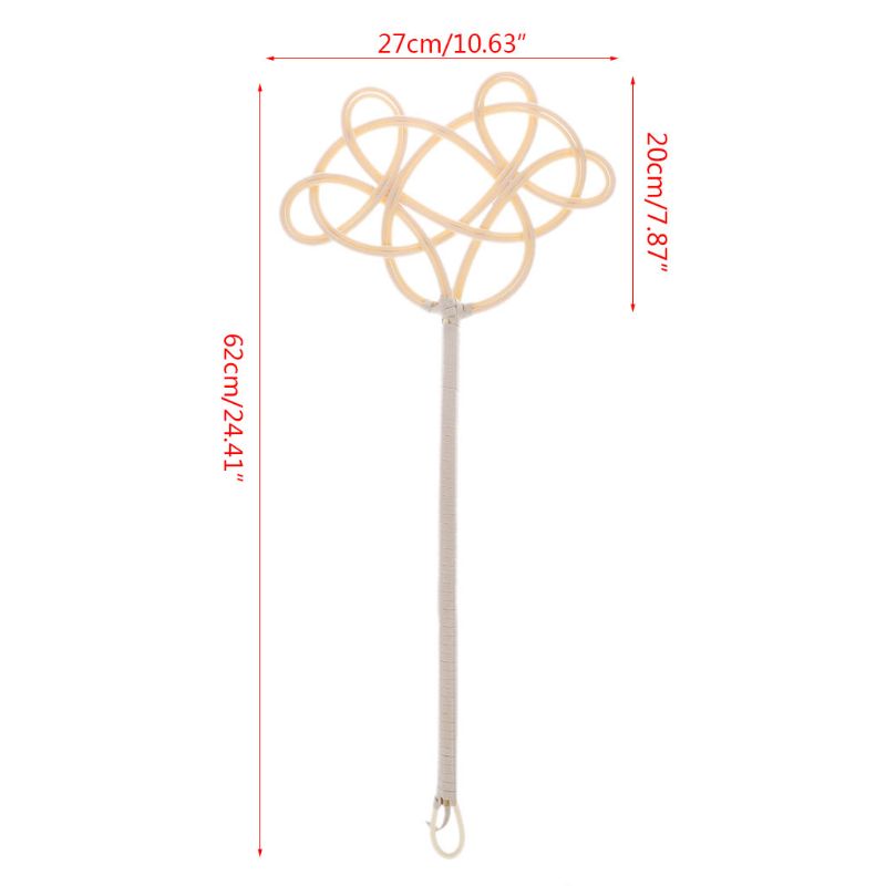 Raquette traditionnelle en faux rotin tissé, plumeau propre pour tapis, batteur Durable fait à la main