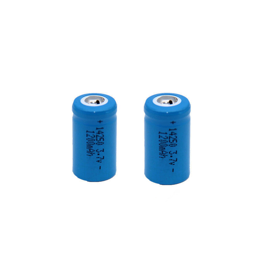 2 Stks/partij 3.7V 14250 Oplaadbare Lithiumbatterij Ls14250 Er 14250H 1/2-R6 1/2 Aa 1200Mah Oplaadbare Er14250 Lithiumbatterij