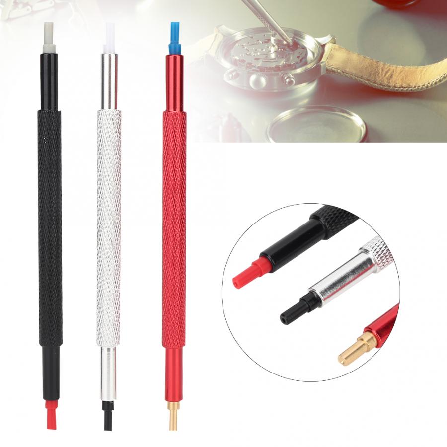 Horlogemaker gereedschap 3pcs 7404 Dubbele Hoofd Horloge Hand Persen Horloge Reparatie Tool voor Horlogemakers tool voor horlogemaker