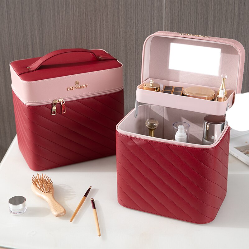 Makeup Bag Toiletry Cosmetic Storage Box Portable travel Make Up Suitcase: 13